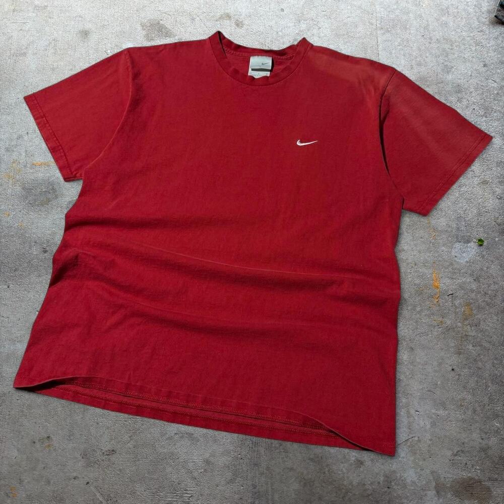 Vintage y2k nike tee shirt red sz Large